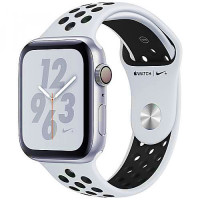 Apple WATCH Nike+ Series 4 GPS 44mm Silver Aluminum Case with Pure Platinum/Black Nike Sport Band (MU6K2)