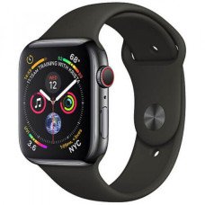Apple WATCH Series 4 44mm Space Gray GPS + LTE Aluminium Case with Black Sport Band (MTUW2)