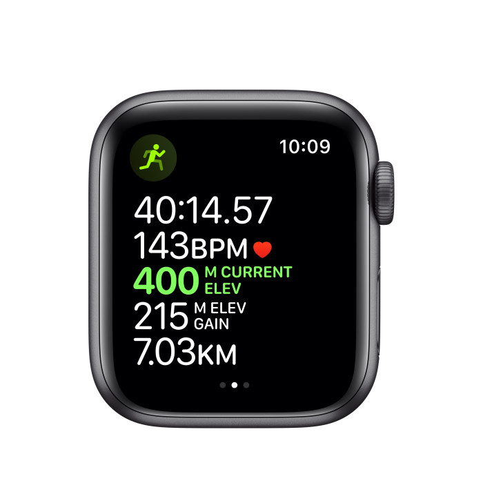Apple WATCH Series 5 40mm Space Gray GPS Aluminium Case with Black Sport Band (MWV82) A, Б/У