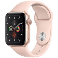 Apple WATCH Series 5 44mm Gold GPS Aluminium Case with Pink Sand Sport Band (MWVE2)