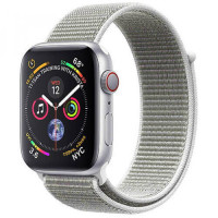 Apple WATCH Series 4 GPS + LTE 40mm Silver Aluminum Case with Seashell Sport Loop (MTUF2)