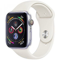 Apple WATCH Series 4 GPS 44mm Silver Aluminum Case with White Sport Band (MU6A2)