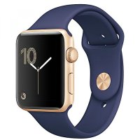 Apple WATCH Series 2 42mm Gold Aluminium Case with Midnight Blue Sport Band (MQ152)