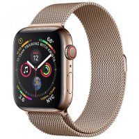 Apple WATCH Series 4 GPS + LTE 40mm Gold Stainless Steel Case with Gold Milanese Loop (MTUT2)