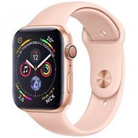 Apple WATCH Series 4 GPS 44mm Gold Aluminum Case with Pink Sand Sport Band (MU6F2)