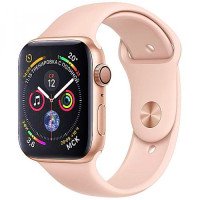 Apple WATCH Series 4 GPS 44mm Gold Aluminum Case with Pink Sand Sport Band (MU6F2)