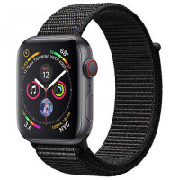 Apple WATCH Series 4 GPS + LTE 44mm Space Gray Aluminum Case with Black Sport Loop (MTUX2/MTVV2)
