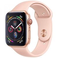 Apple WATCH Series 4 GPS + LTE 44mm Gold Aluminum Case with Pink Sand Sport Band (MTV02)