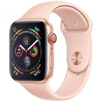 Apple WATCH Series 4 GPS + LTE 44mm Gold Aluminum Case with Pink Sand Sport Band (MTV02)