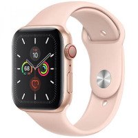 Apple WATCH Series 5 44mm Gold GPS + LTE Aluminium Case with Pink Sand Sport Band (MWW02)