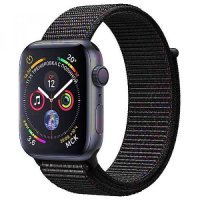 Apple WATCH Series 4 GPS 44mm Space Gray Aluminum Case with Black Sport Loop (MU6E2)