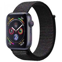 Apple WATCH Series 4 GPS 44mm Space Gray Aluminum Case with Black Sport Loop (MU6E2)