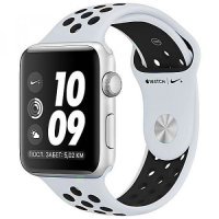 Apple WATCH Nike+ GPS 42mm Silver Aluminum Case with Pure Platinum/Black Nike Sport Band (MQL32)