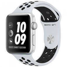 Apple WATCH Nike+ GPS 42mm Silver Aluminum Case with Pure Platinum/Black Nike Sport Band (MQL32)