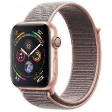 Apple WATCH Series 4 GPS 44mm Gold Aluminum Case with Pink Sand Sport Loop (MU6G2)