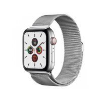 Apple Watch Series 5 44mm Steel GPS + LTE w. Steel Milanese Loop - Steel (MWW32)
