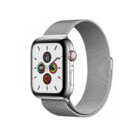 Apple Watch Series 5 44mm Steel GPS + LTE w. Steel Milanese Loop - Steel (MWW32)