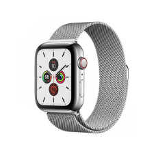 Apple Watch Series 5 44mm Steel GPS + LTE w. Steel Milanese Loop - Steel (MWW32)