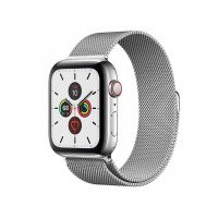 Apple Watch Series 5 44mm Steel GPS + LTE w. Steel Milanese Loop - Steel (MWW32)