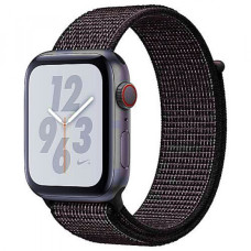 Apple WATCH Nike+ Series 4 GPS + LTE 44mm Space Gray Aluminum Case with Black Nike Sport Loop (MTXD2)