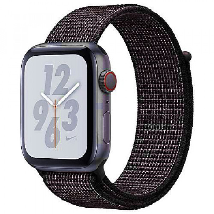 Apple WATCH Nike+ Series 4 GPS + LTE 44mm Space Gray Aluminum Case with Black Nike Sport Loop (MTXD2)
