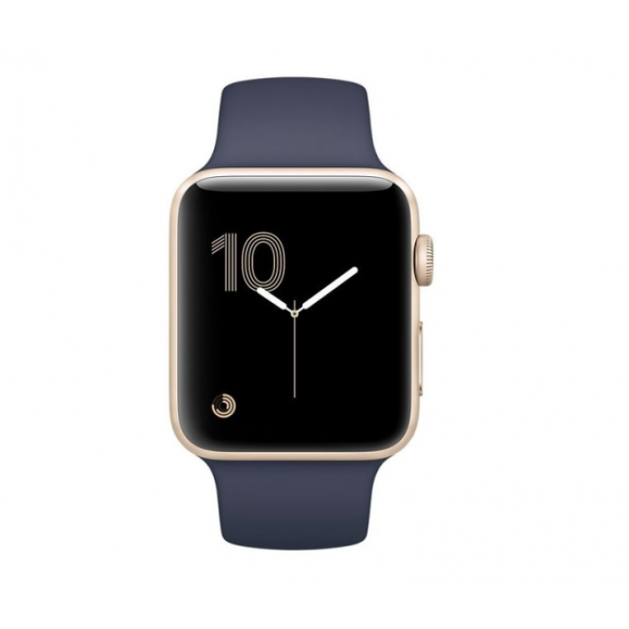 Apple WATCH Series 2 42mm Gold Aluminium Case with Midnight Blue Sport Band (MQ152)