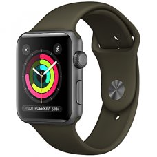 Apple WATCH Series 3 42mm Space Gray Aluminium Case with Gray Sport Band (MR362)