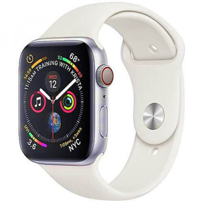 Apple WATCH Series 4 GPS + LTE 40mm Silver Aluminum Case with White Sport Band (MTUD2/MTVA2)