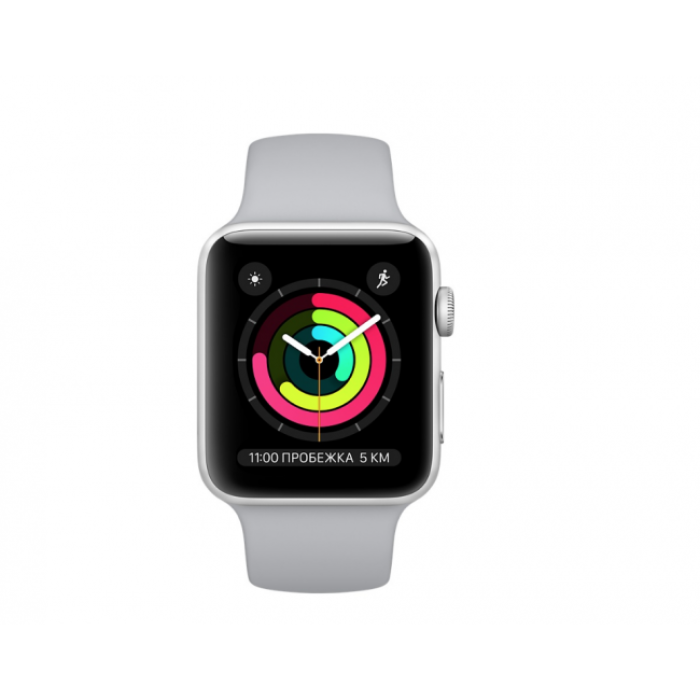 Apple WATCH Series 3 42mm Silver Aluminium Case with Fog Sport Band (MQL02)