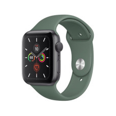 Apple Watch Series 5 44mm Space Gray GPS Aluminum Case with Green Sport Band (MWT52)