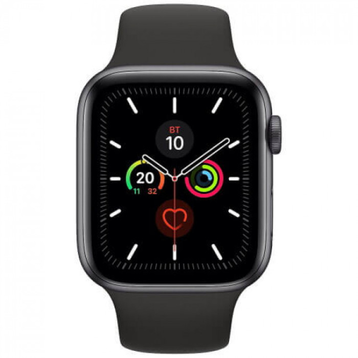 Apple WATCH Series 5 44mm Space Gray GPS + LTE Aluminium Case with Black Sport Band (MWW12)