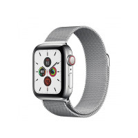 Apple Watch Series 5 40mm GPS + LTE Stainless Steel Case with Milanese Loop (MWWT2, MWX52)