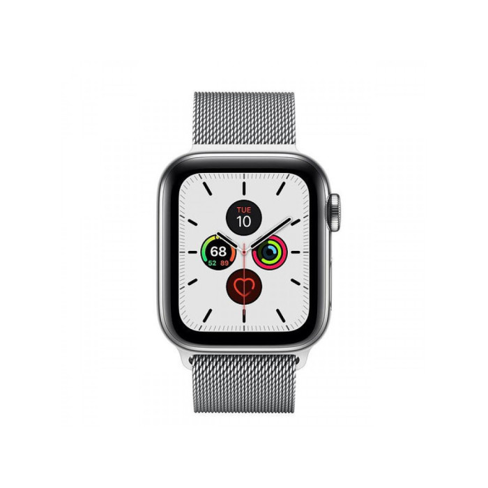 Apple Watch Series 5 40mm GPS + LTE Stainless Steel Case with Milanese Loop (MWWT2, MWX52)