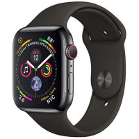 Apple WATCH Series 4 GPS + LTE 40mm Space Black Stainless Steel Case with Black Sport Band (MTUN2/MTVL2)