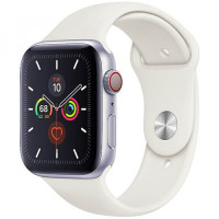 Apple WATCH Series 5 44mm Silver GPS + LTE Aluminium Case with White Sport Band (MWVY2)