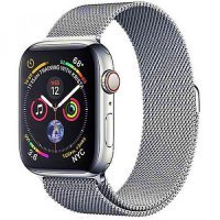 Apple WATCH Series 4 GPS + LTE 44mm Stainless Steel Case with Milanese Loop (MTV42)