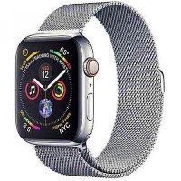 Apple WATCH Series 4 GPS + LTE 44mm Stainless Steel Case with Milanese Loop (MTV42)