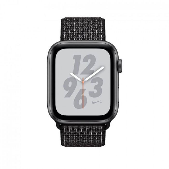 Apple WATCH Nike+ Series 4 GPS + LTE 44mm Space Gray Aluminum Case with Black Nike Sport Loop (MTXD2)