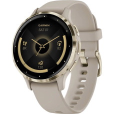 Смарт-годинник Garmin Venu 3S Soft Gold S. Steel Bezel w. French Gray Case and S. Band (010-02785-02/52)