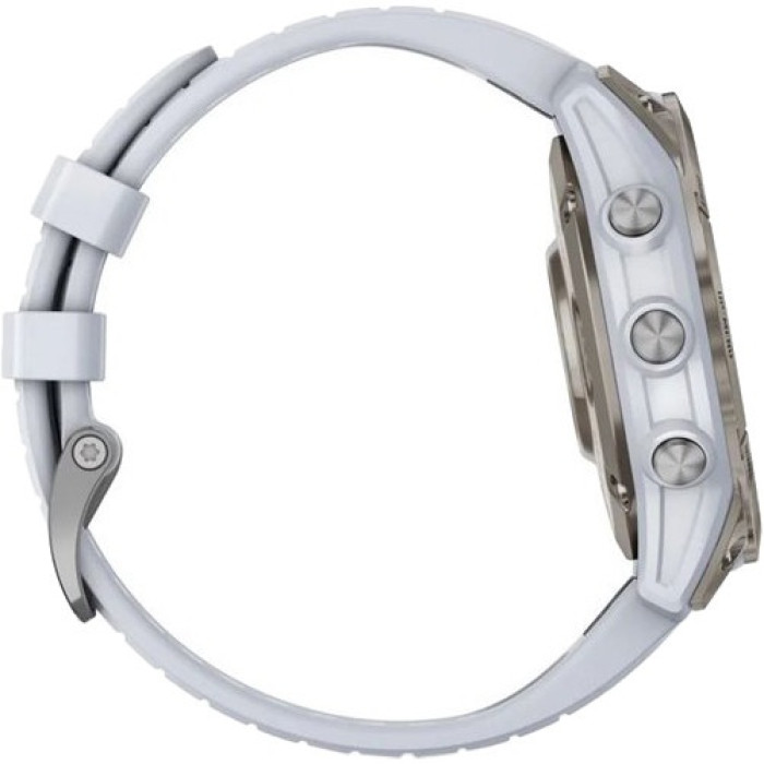 Смарт-часы Garmin Epix Pro Gen 2 Sapphire 47mm Titanium w. Whitestone Band (010-02803-20/21)
