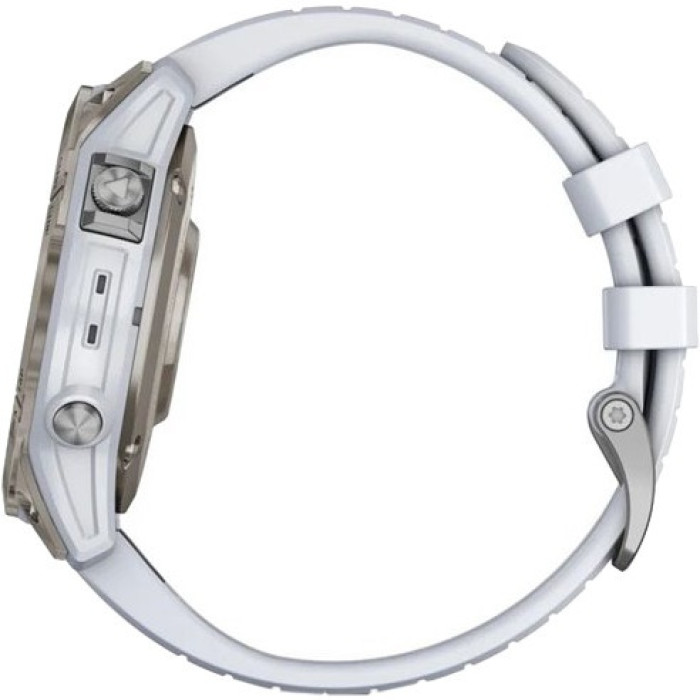 Смарт-часы Garmin Epix Pro Gen 2 Sapphire 47mm Titanium w. Whitestone Band (010-02803-20/21)