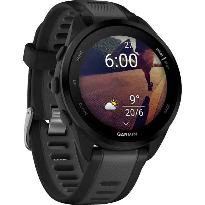 Смарт-годинник Garmin Forerunner 165 Black/Slate Gray (010-02863-20/A0/AC)