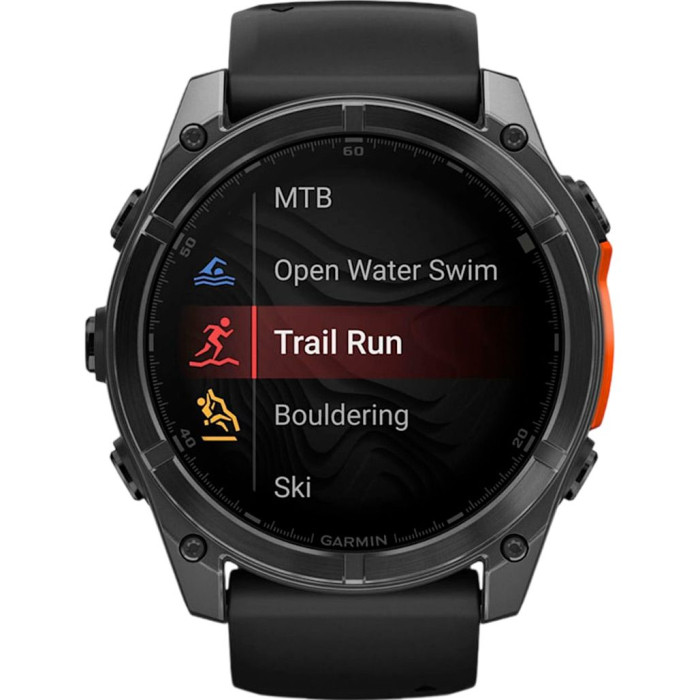 Смарт-годинник Garmin Fenix 8 51mm AMOLED Slate Gray with Black Silicone Band (010-02905-00) Ідеальний Стан