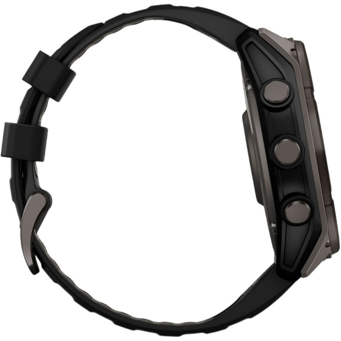 Смарт-часы Garmin Fenix 8 51mm Solar Sapphire Carbon Gray DLC Titanium w. Black/Pebble Gray S. Band (010-02907-10/11/7) Идеальное Состояние