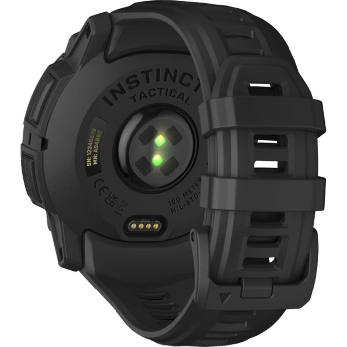 Смарт-годинник Garmin Instinct 3 50mm Solar Tactical Edition Black with Black Band (010-02935-50/90)