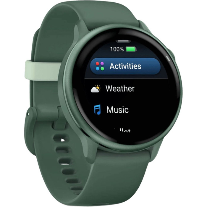 Смарт-годинник Garmin Vivoactive 6 Metallic Jasper Green with Jasper Green Band (010-02985-02/42)
