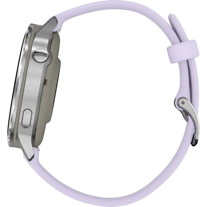 Смарт-годинник Garmin Venu 4 41 mm Silver with Periwinkle Silicone Band (010-03013-01)