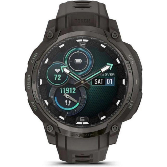 Смарт-годинник Garmin Instinct Crossover AMOLED Charcoal (010-03398-00)