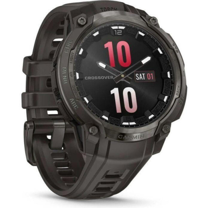 Смарт-годинник Garmin Instinct Crossover AMOLED Charcoal (010-03398-00)