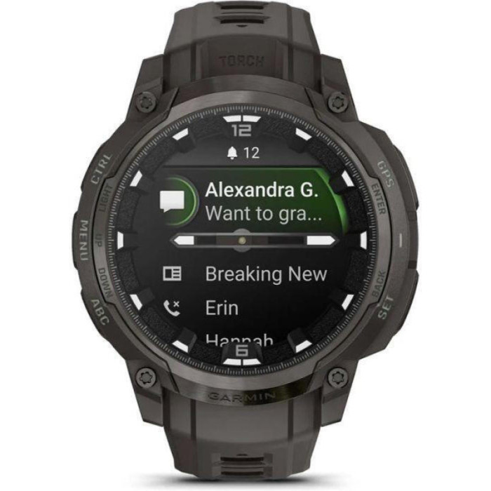 Смарт-годинник Garmin Instinct Crossover AMOLED Charcoal (010-03398-00)